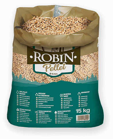 worek pelletu opałowego Robin do kupienia w Oleśnie lub sklepie internetowym